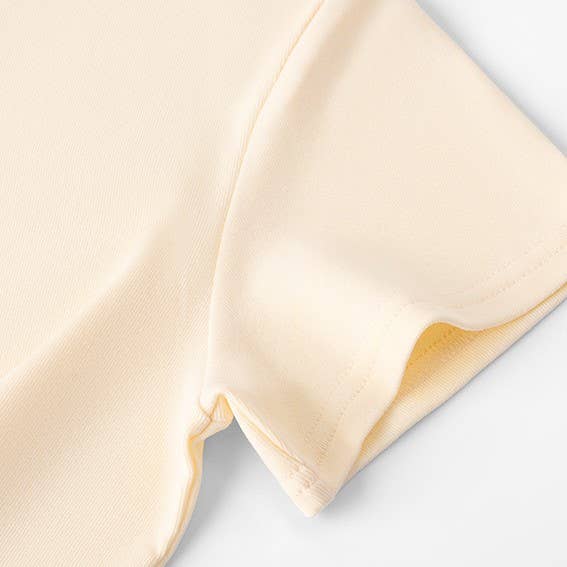 Beige Essential Crewneck Tee