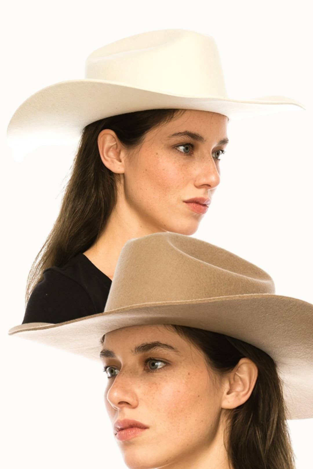 100% Australian Wool Western Cattleman Cowboy Hat Adjustable: Taupe