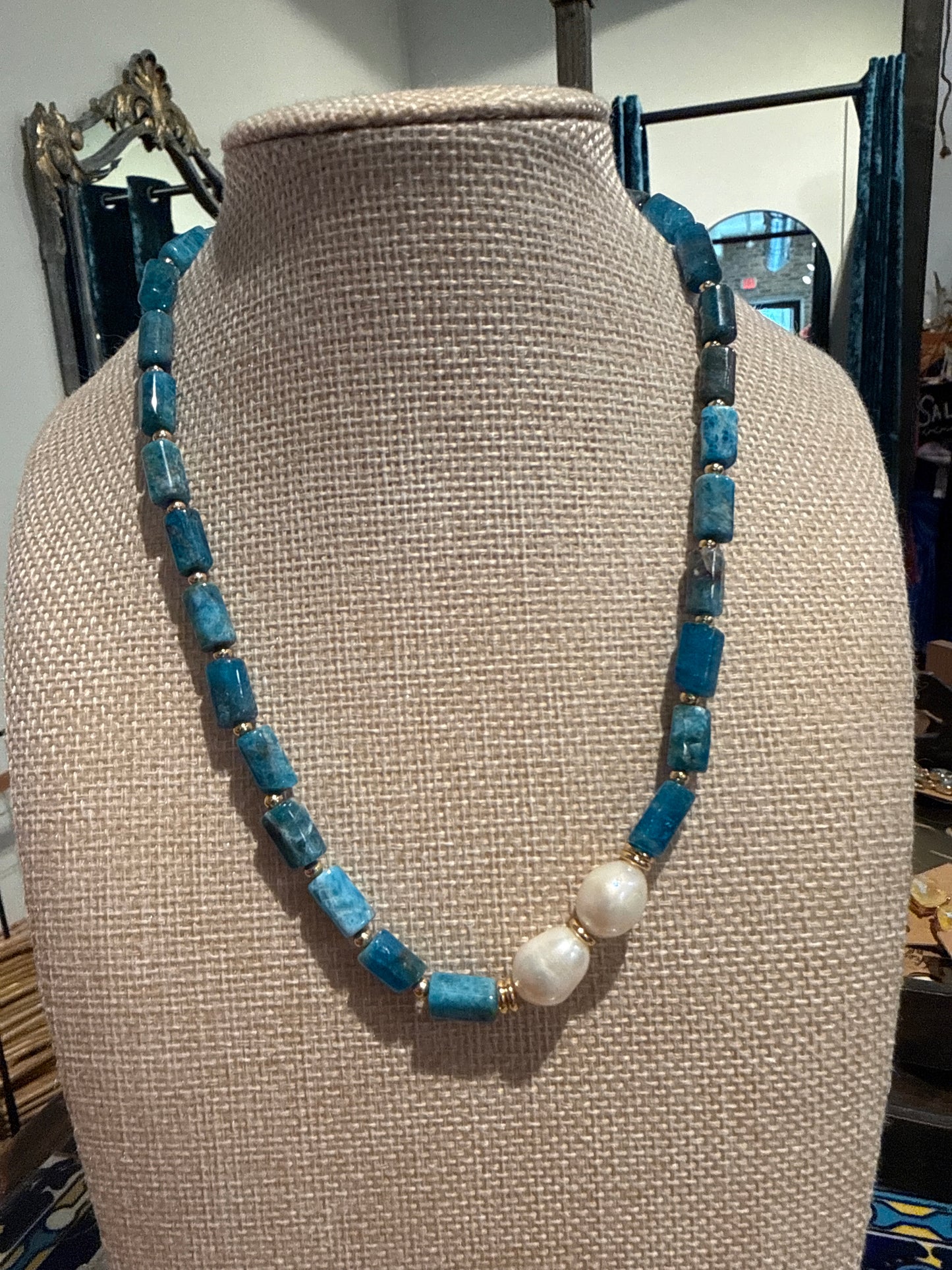 Cloud Necklace - Blue Howlite