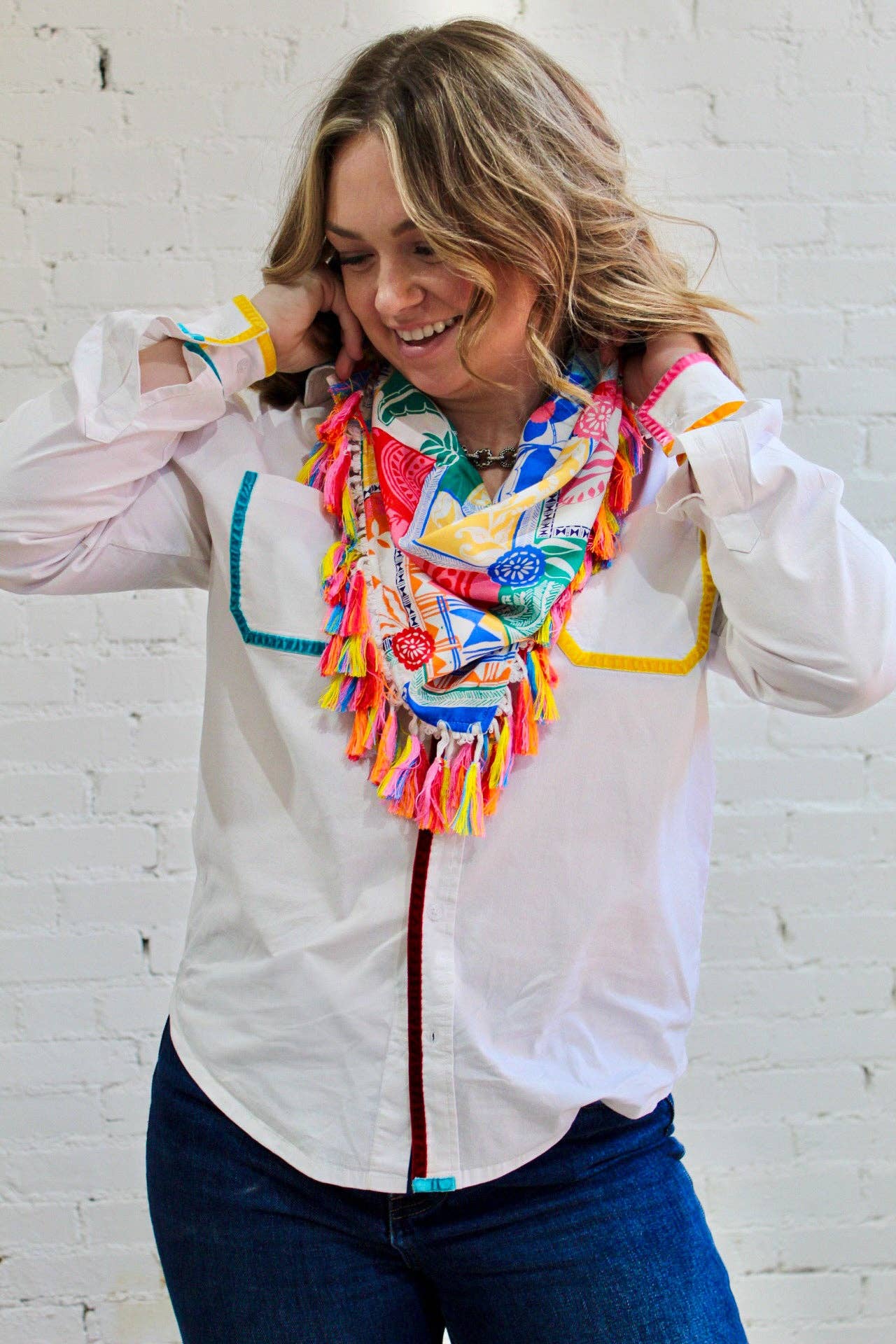 Festival Summer Fringe Scarf