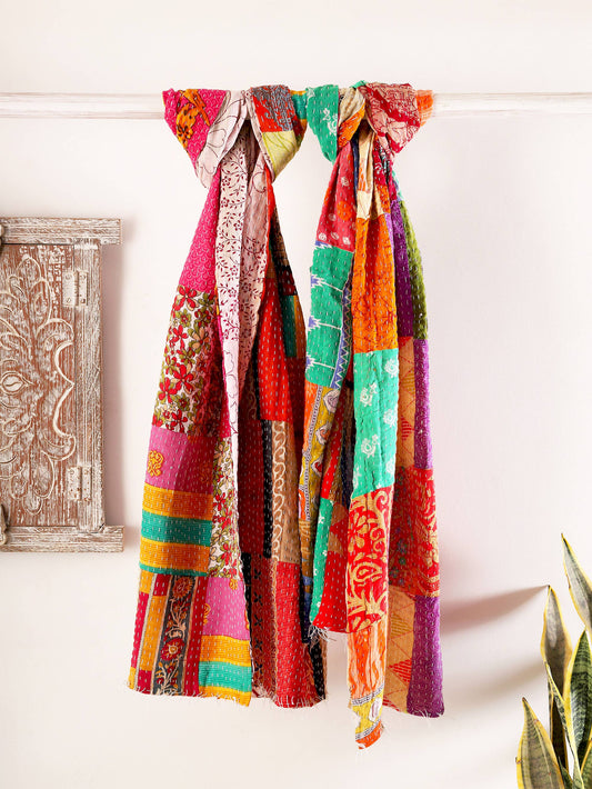 Patchwork Kantha Scarves