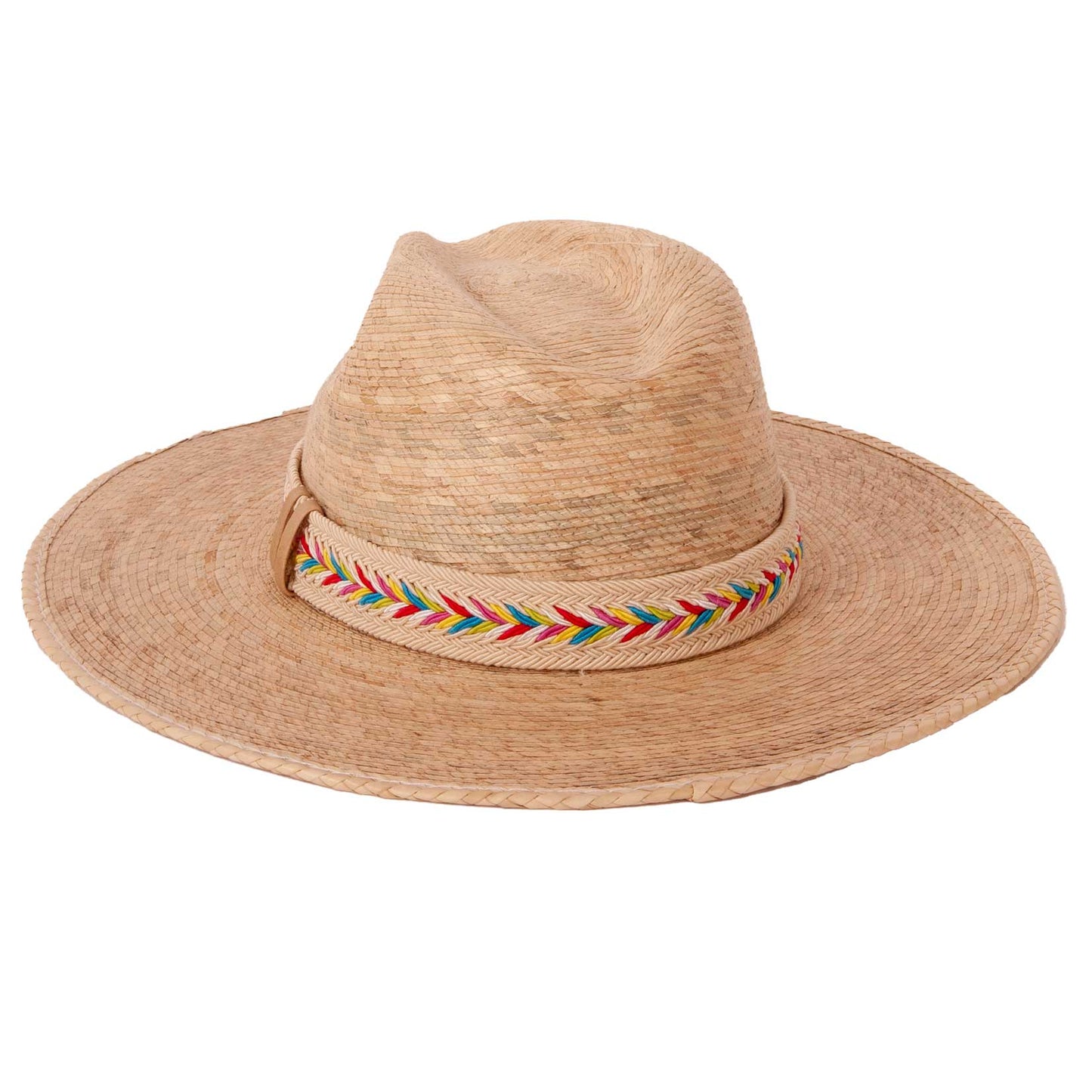 Natural Bisbee Fine Mexican Palm Wide Brim Straw Sun Hat