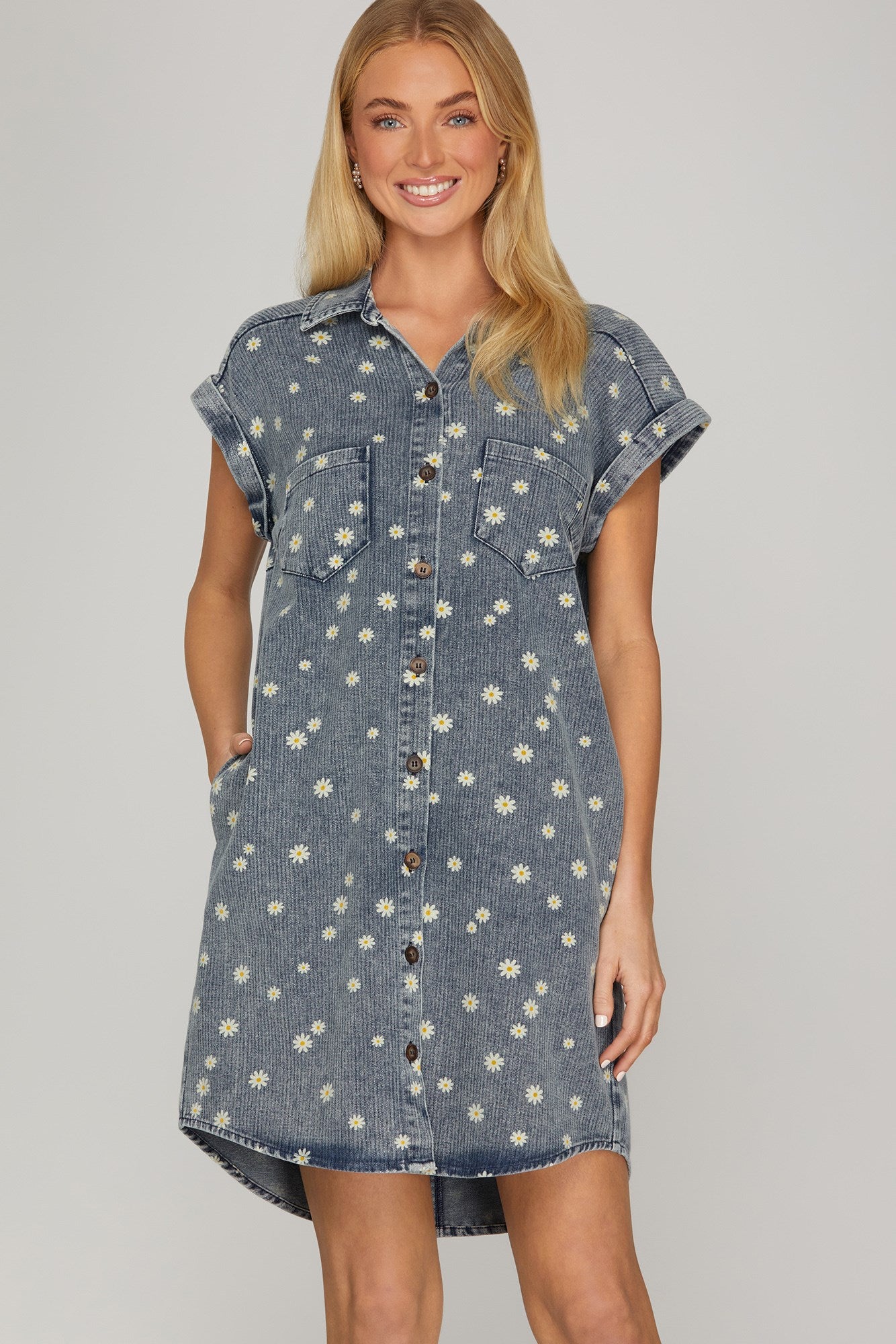 Sunflower Denim Dress