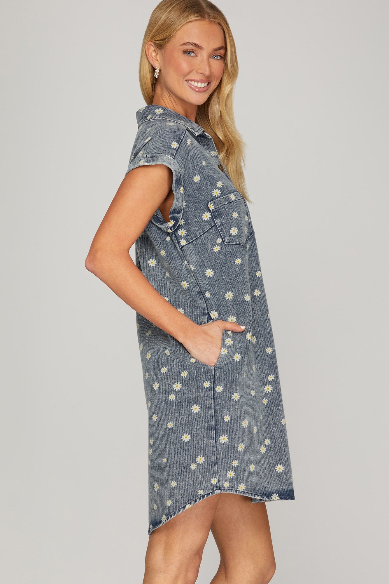 Sunflower Denim Dress