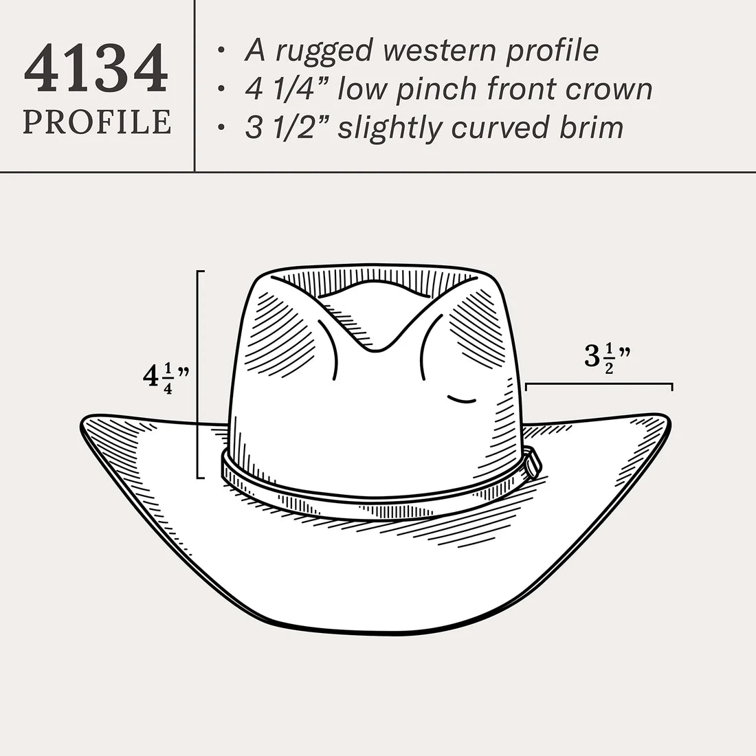 Stetson 4X Seneca Silver Sand Buffalo Collection Felt Cowboy Hat