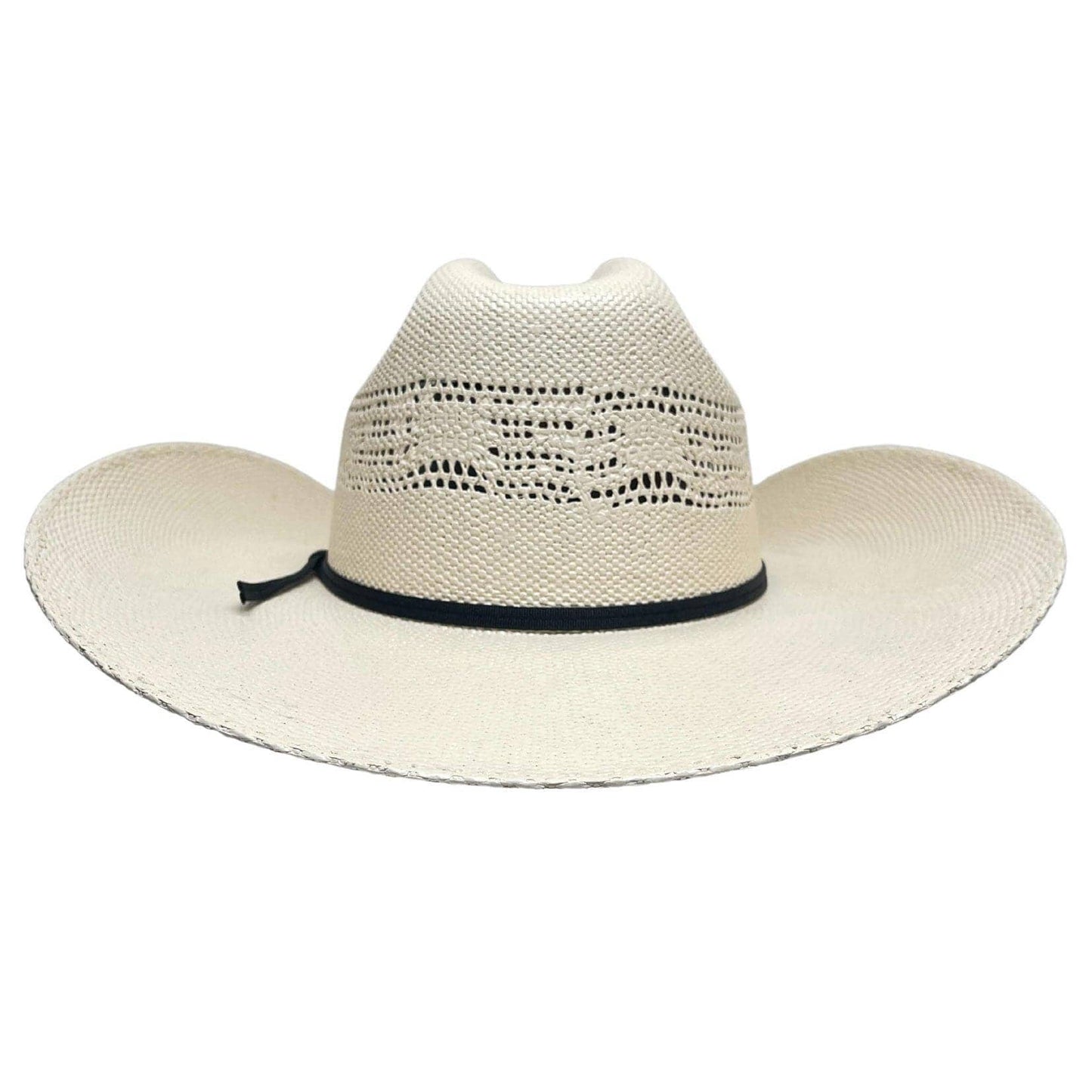 Cream Bangora Straw Western Cowboy Hat
