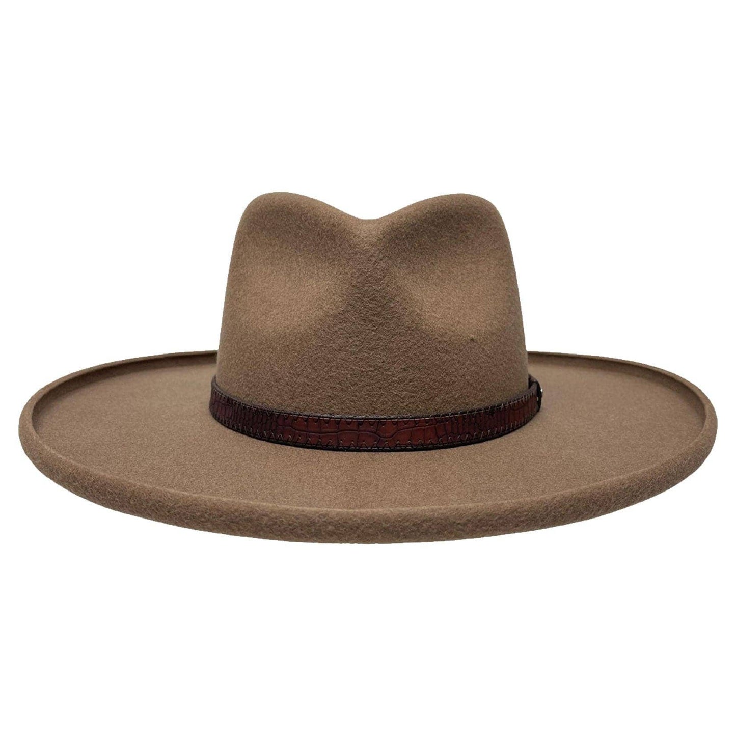 Pencil Rim Wool Felt Fedora Hat - Style Hudson: BLACK / MD