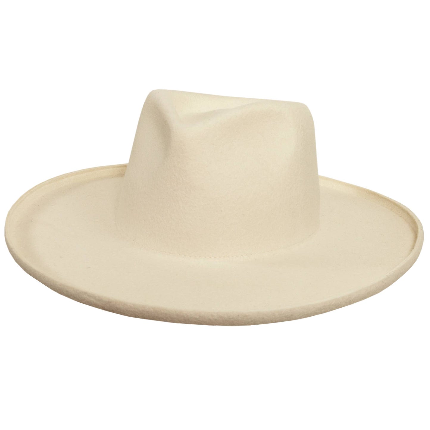 Pencil Rim Wool Felt Fedora Hat - Style Hudson: BLACK / MD