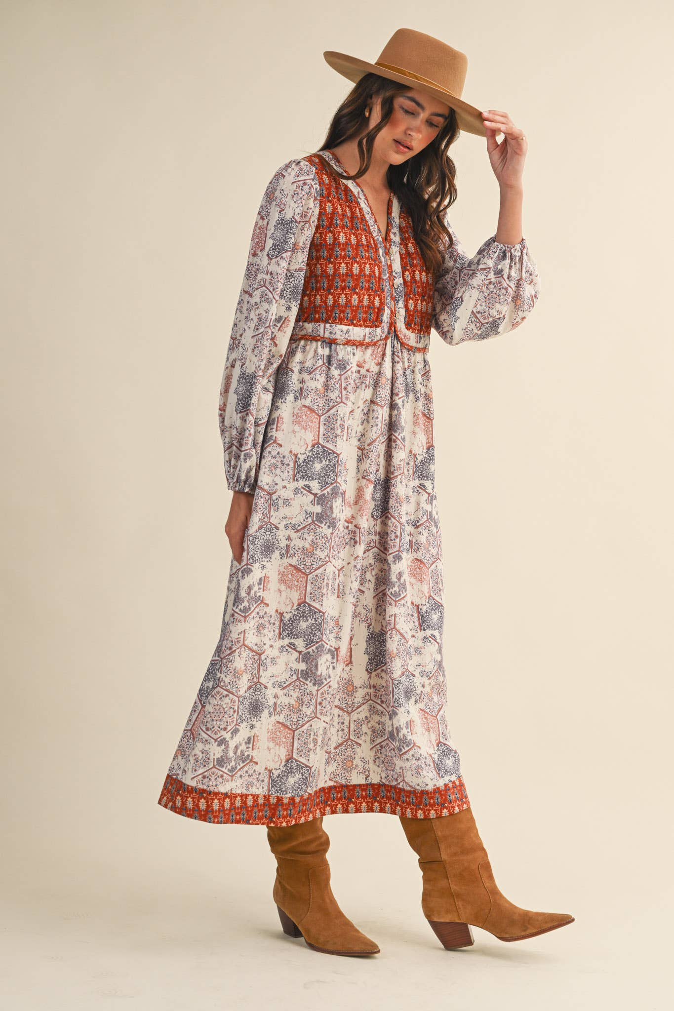 Quilted Vest Midi Dress