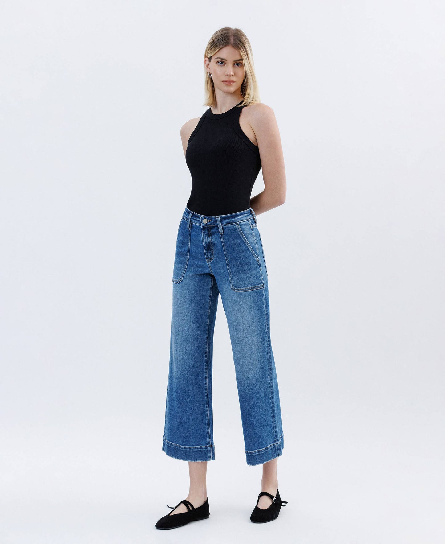 Vervet High Rise Crop Jeans