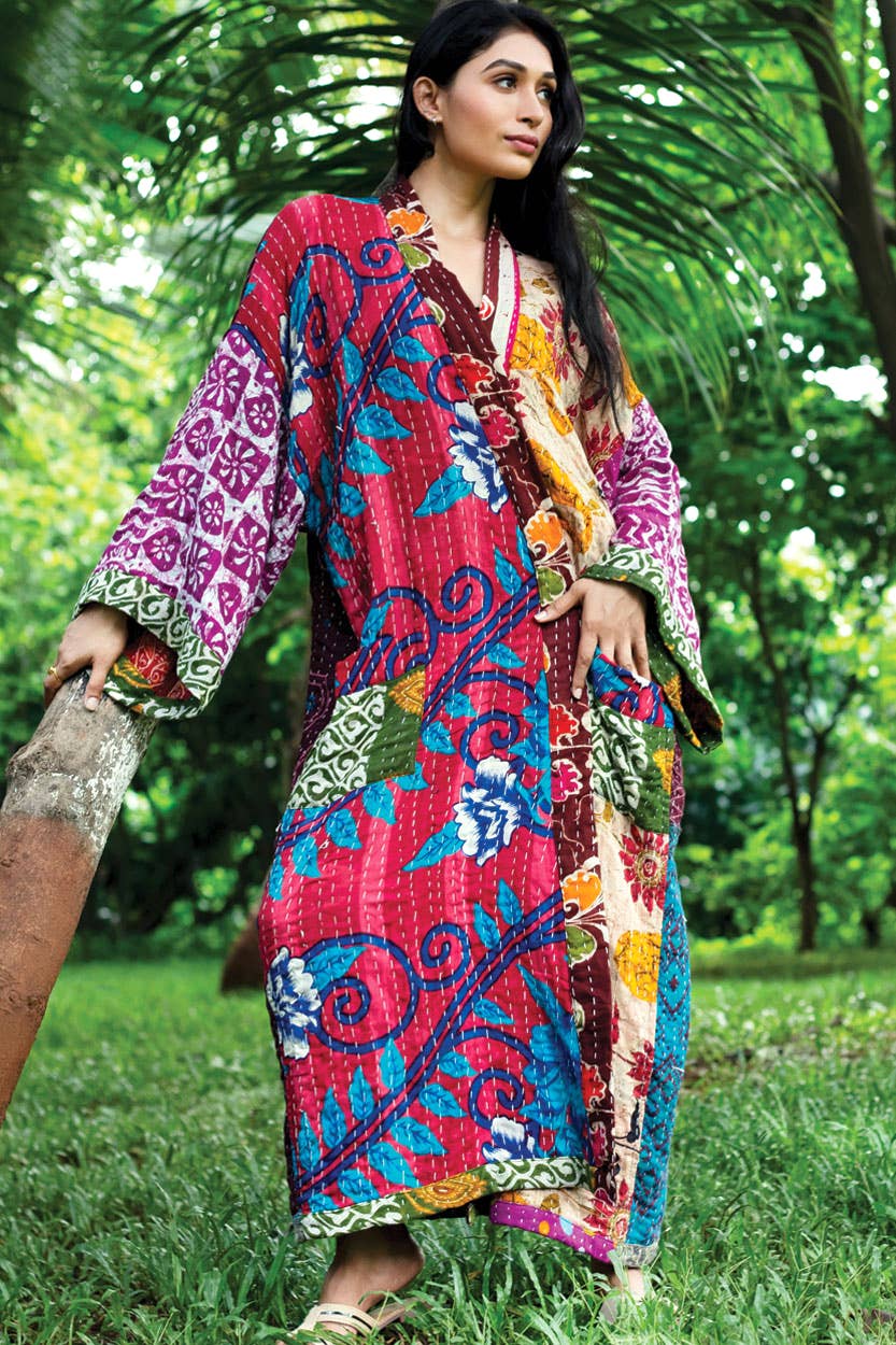 Kantha Kimono Robe