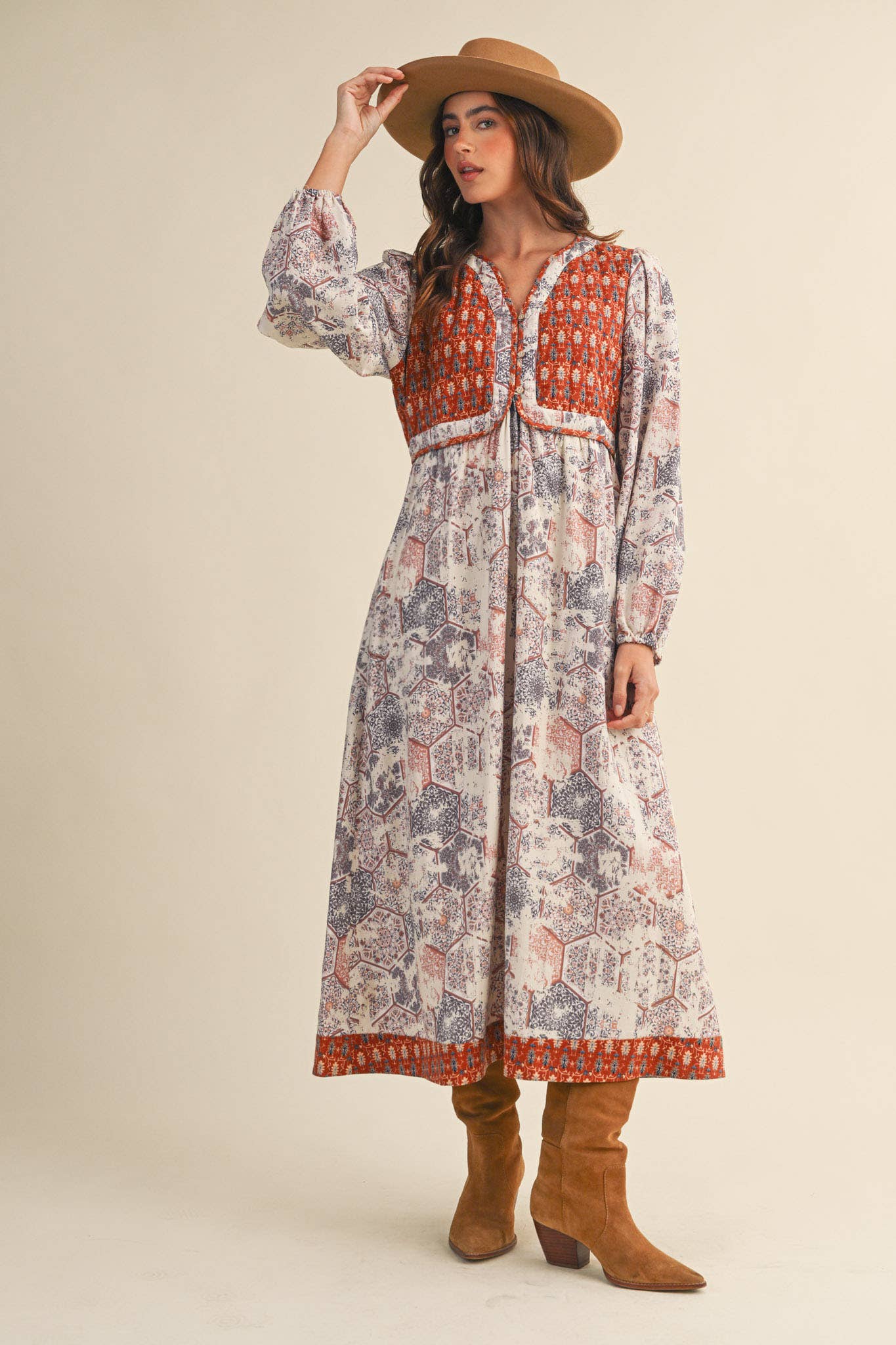 Quilted Vest Midi Dress