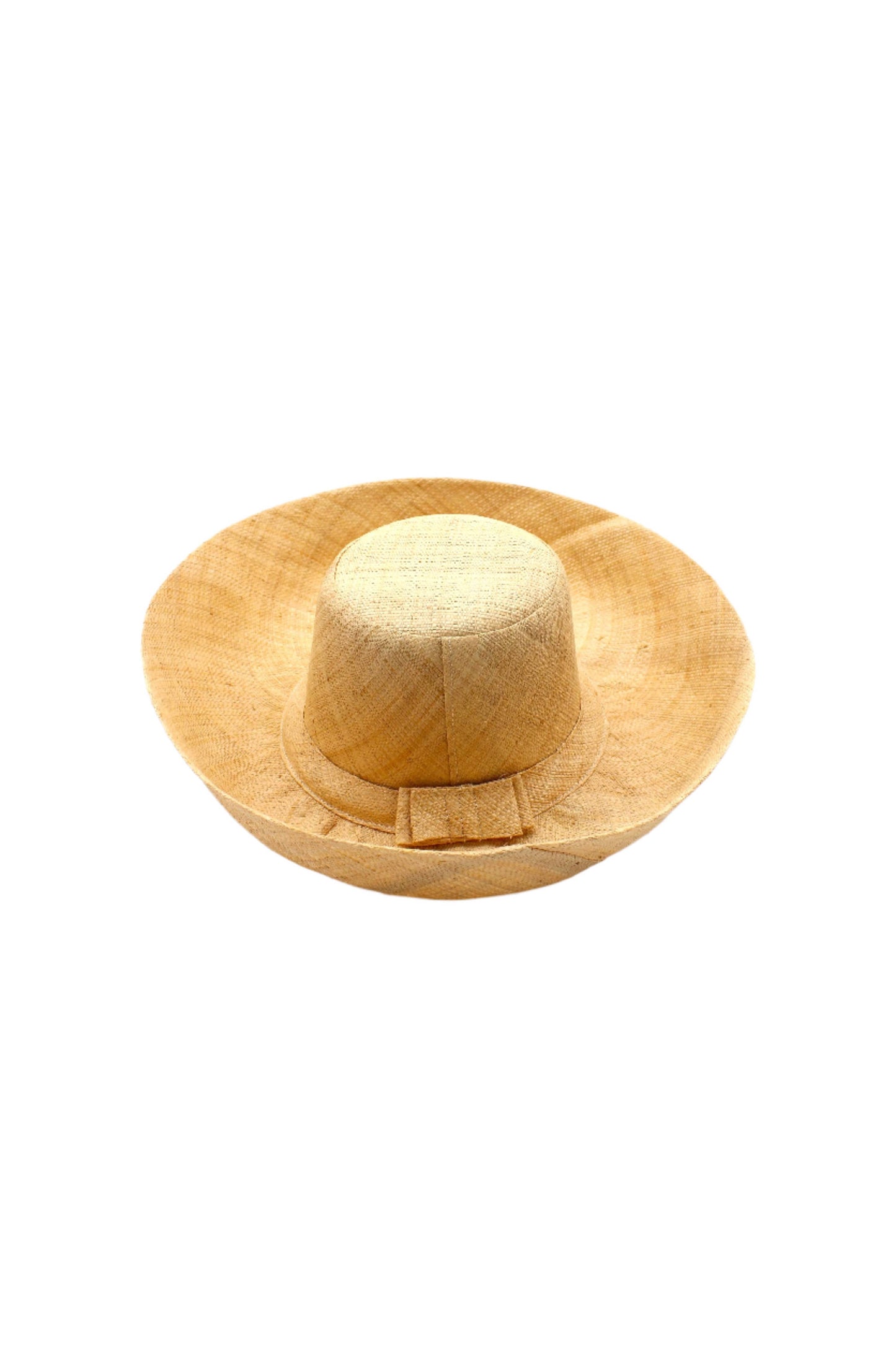 Monica 5" Natural  Wide Brim Solid Color Packable Straw Sun Hats