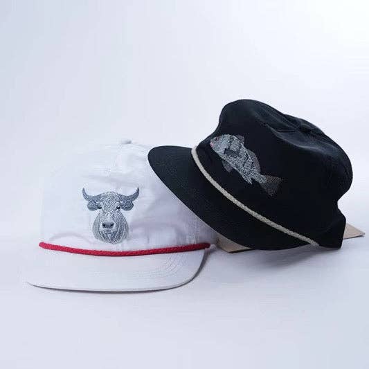 Black Drum Hat in Black