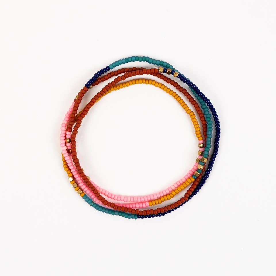 Beaded Stretch Necklace /Wrap Bracelet