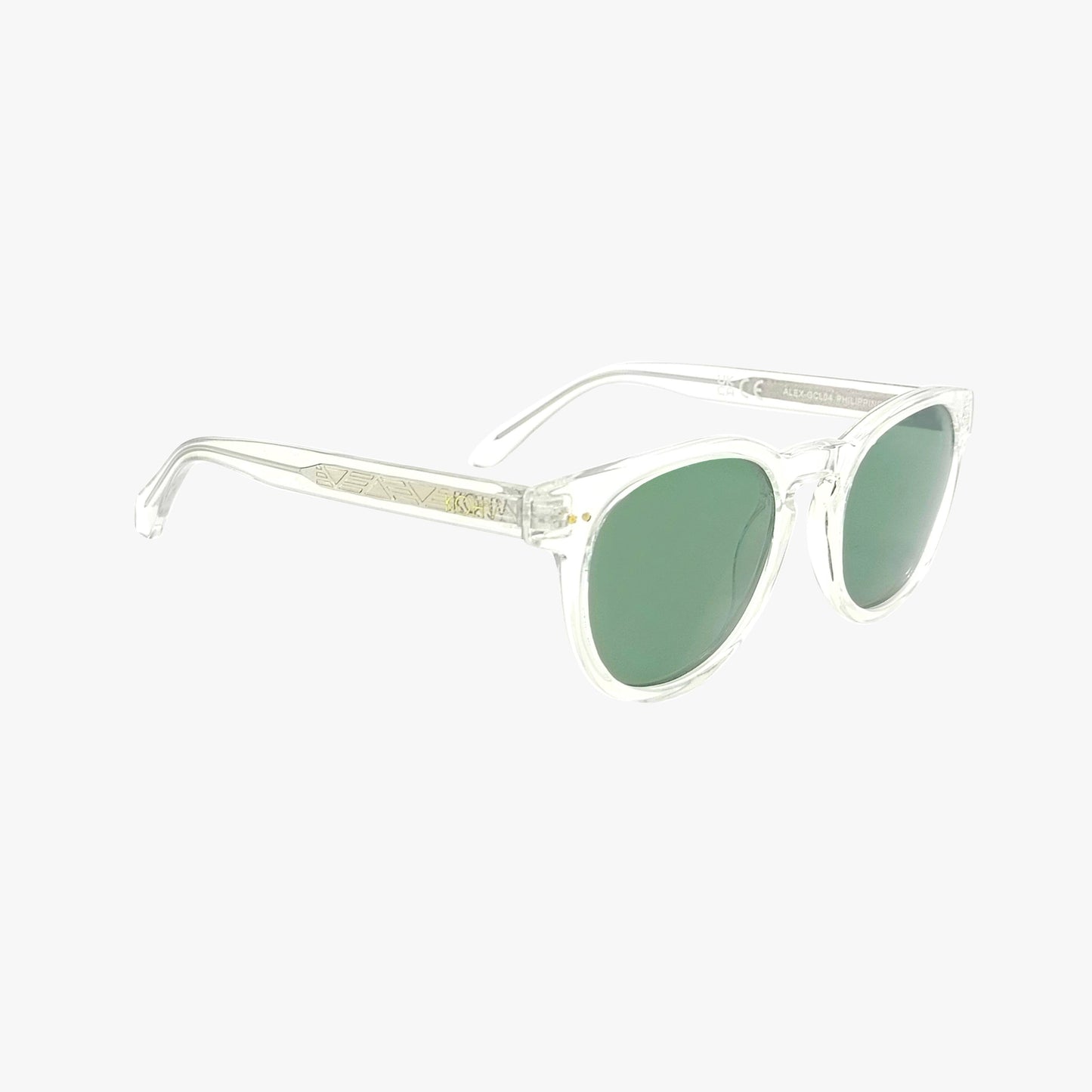 ALEX CRYSTAL Polarized Round Fashion Sunglasses