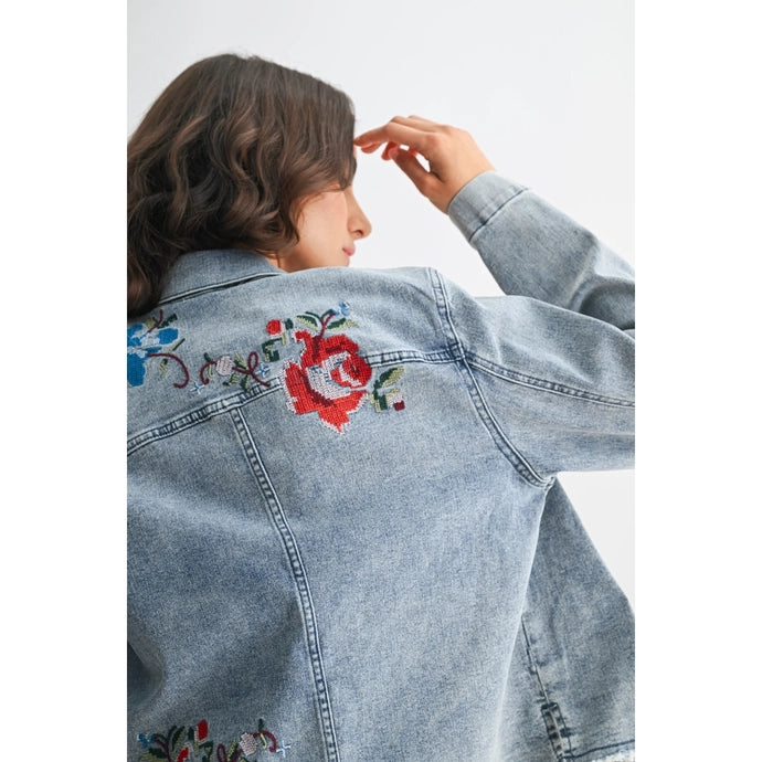 Embroidered Denim Jacket