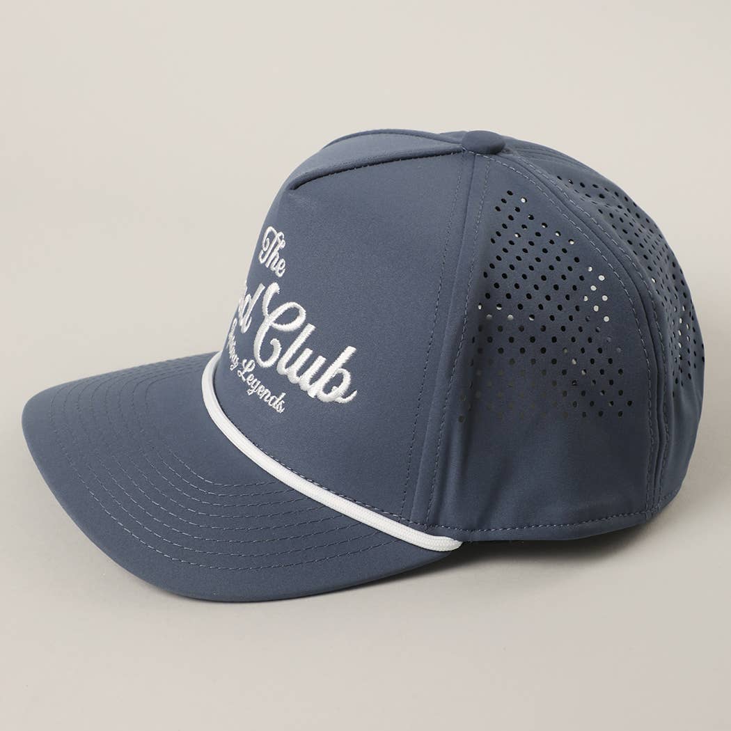 THE DAD CLUB Embroidered Premium Materials Trucker Hat: BLACK / One Size