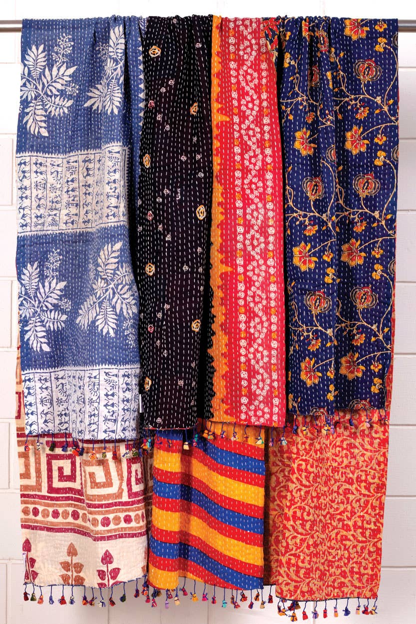Cotton Kantha Scarves