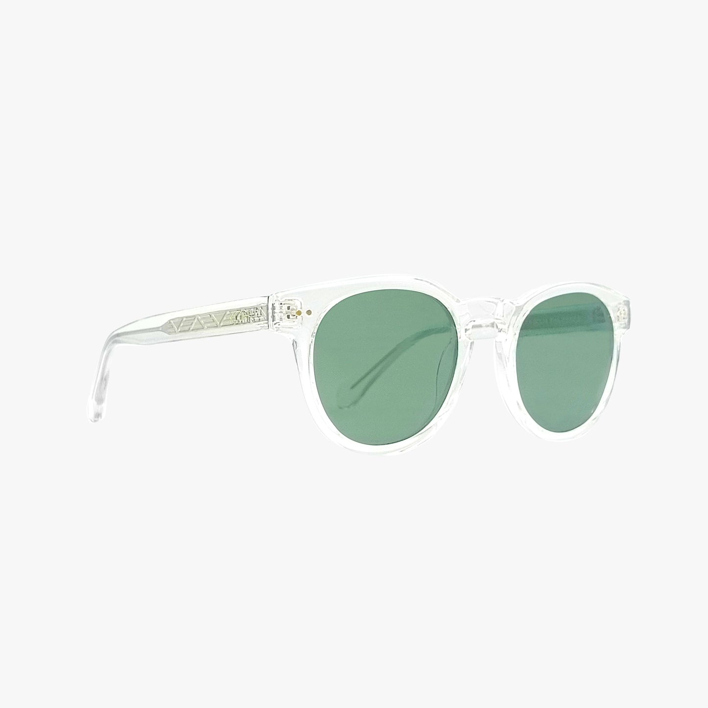 ALEX CRYSTAL Polarized Round Fashion Sunglasses