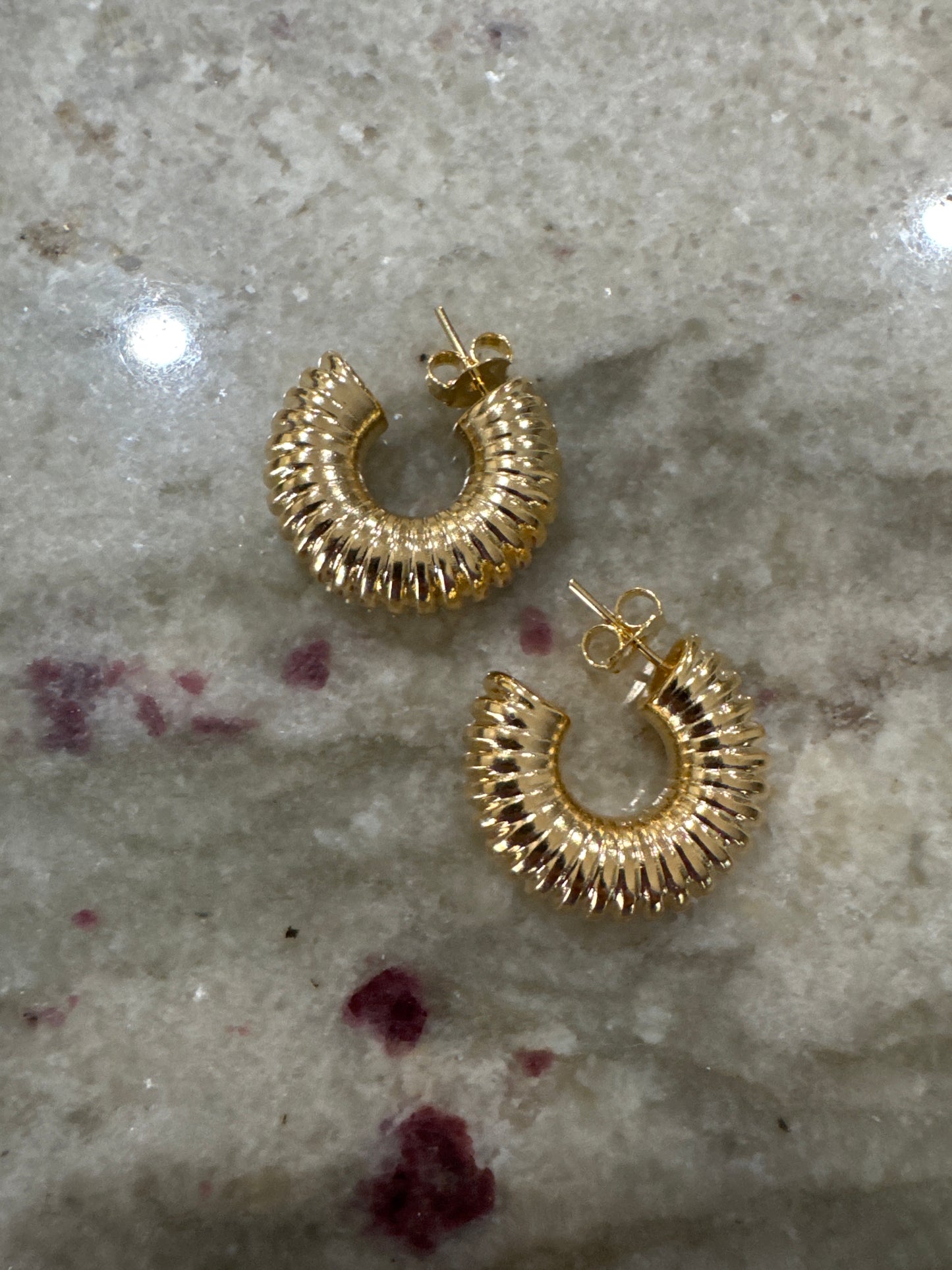 Gold Chunky Hoops