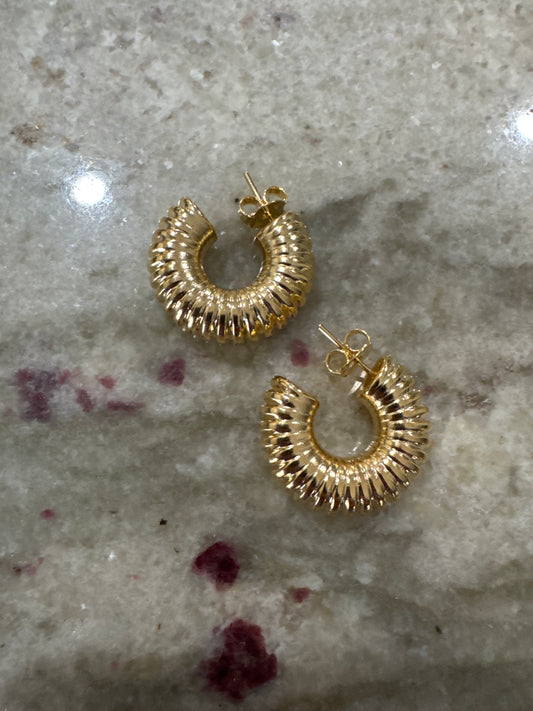 Gold Chunky Hoops