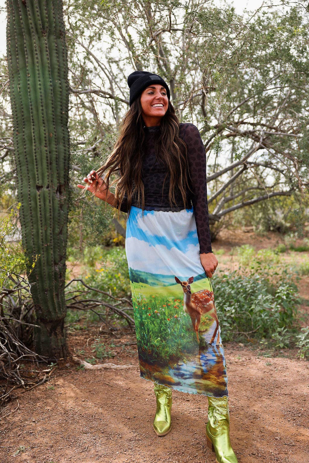 That's Cute Doe Mesh Skirt