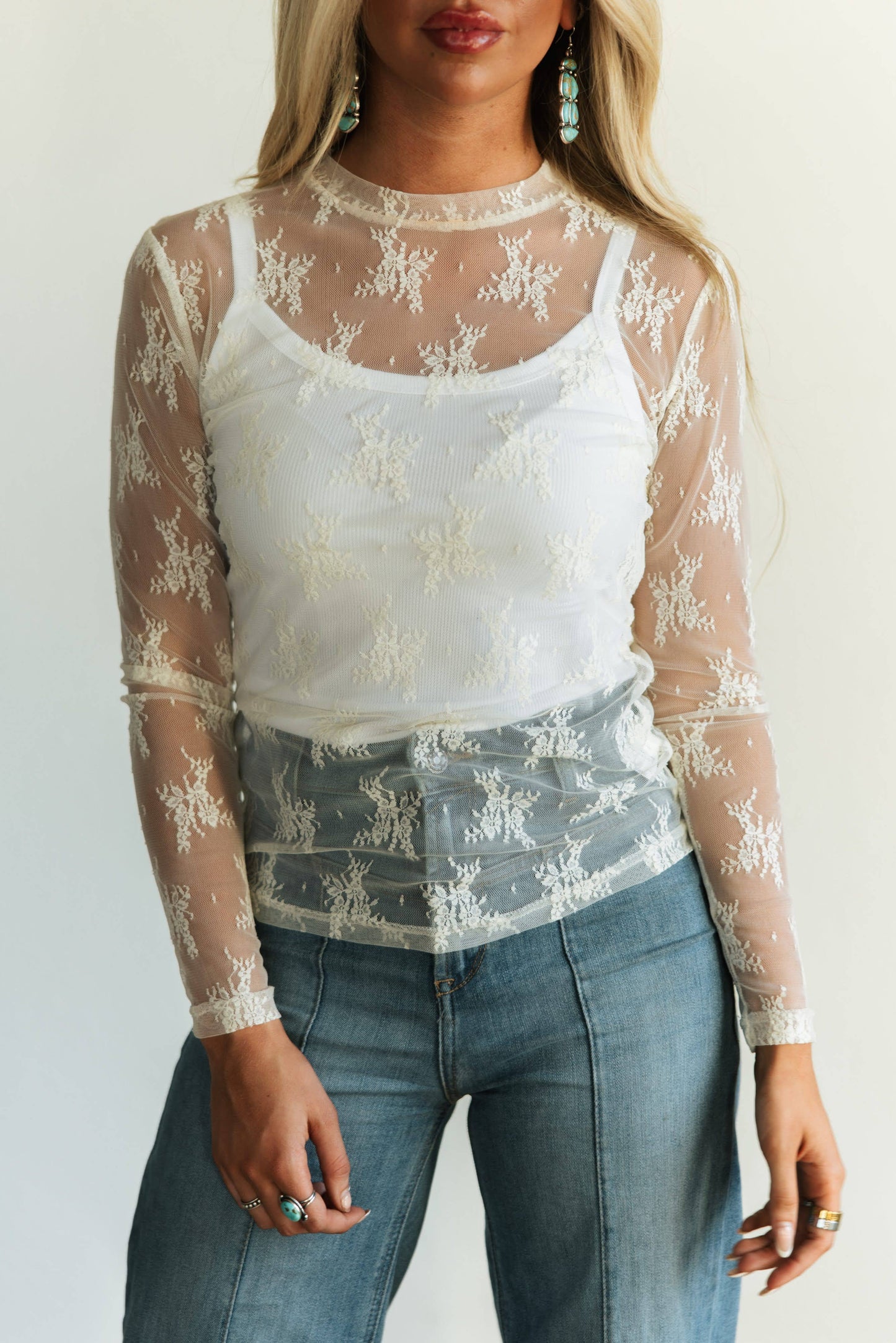 Ivory Lace Top