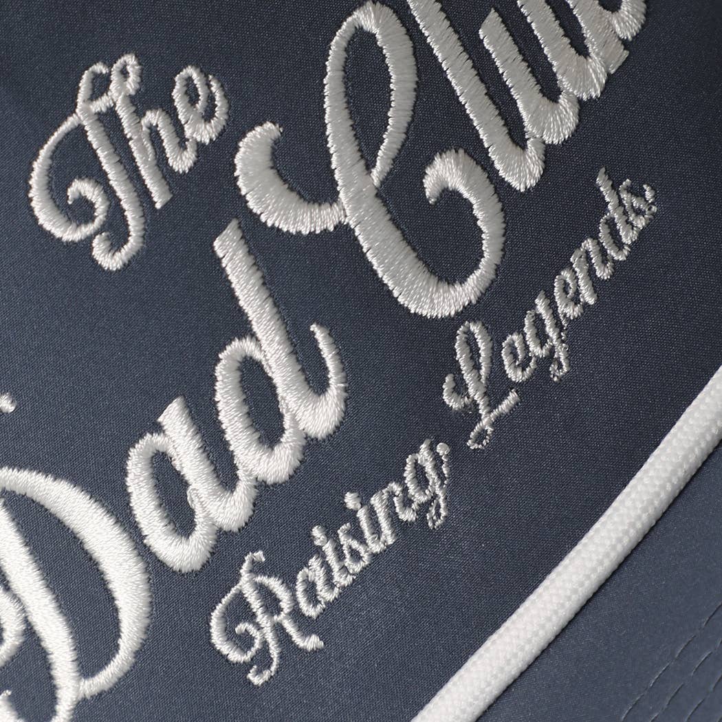 THE DAD CLUB Embroidered Premium Materials Trucker Hat: BLACK / One Size