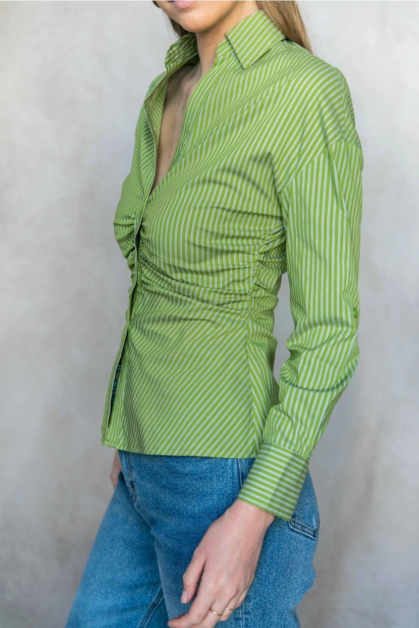 Sage Button Up
