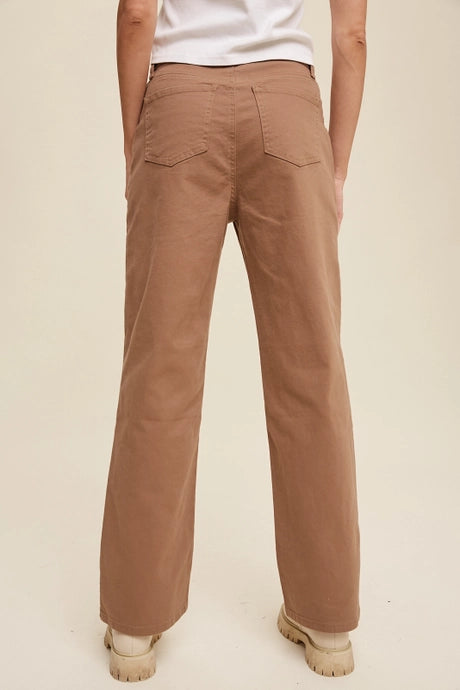 Mocha Utility Straight Pants