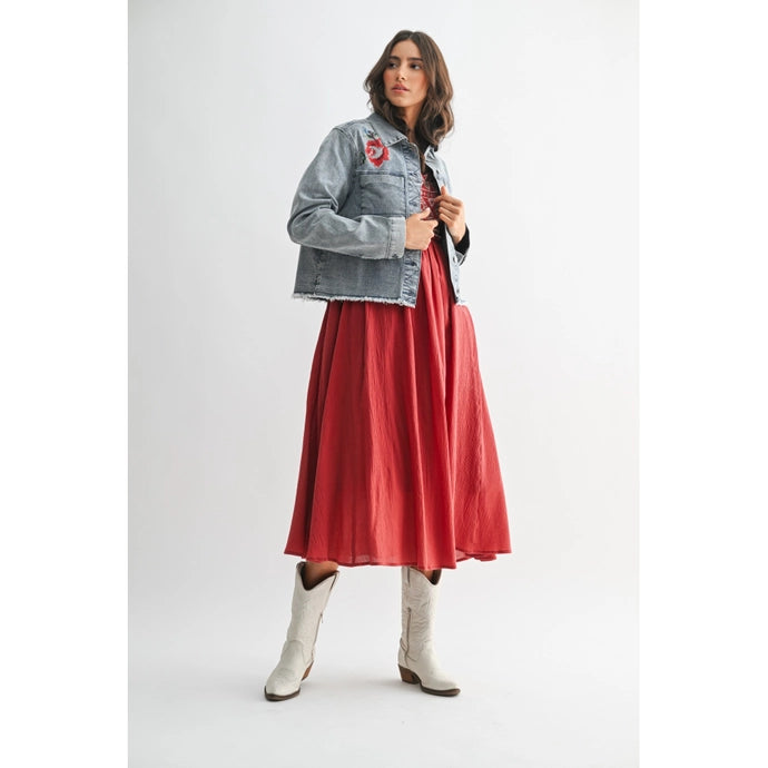 Embroidered Denim Jacket