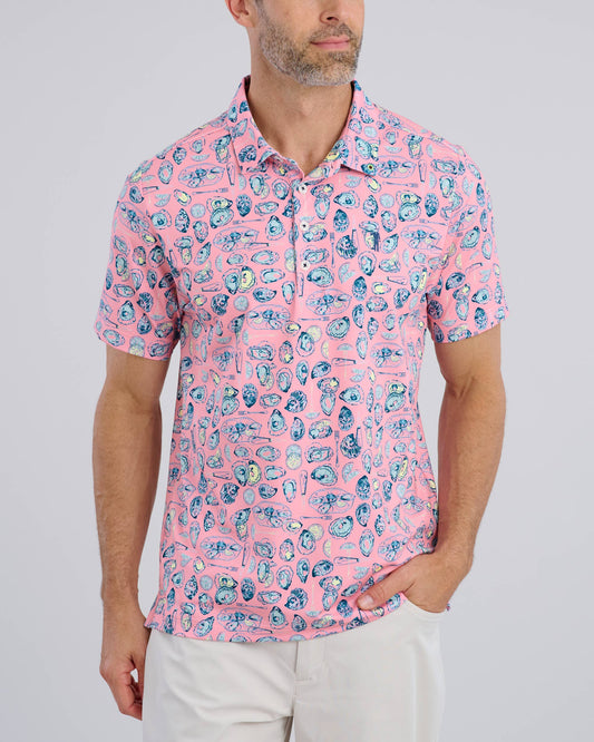 Zero Shucks Given Polo: Pink / XL Men's