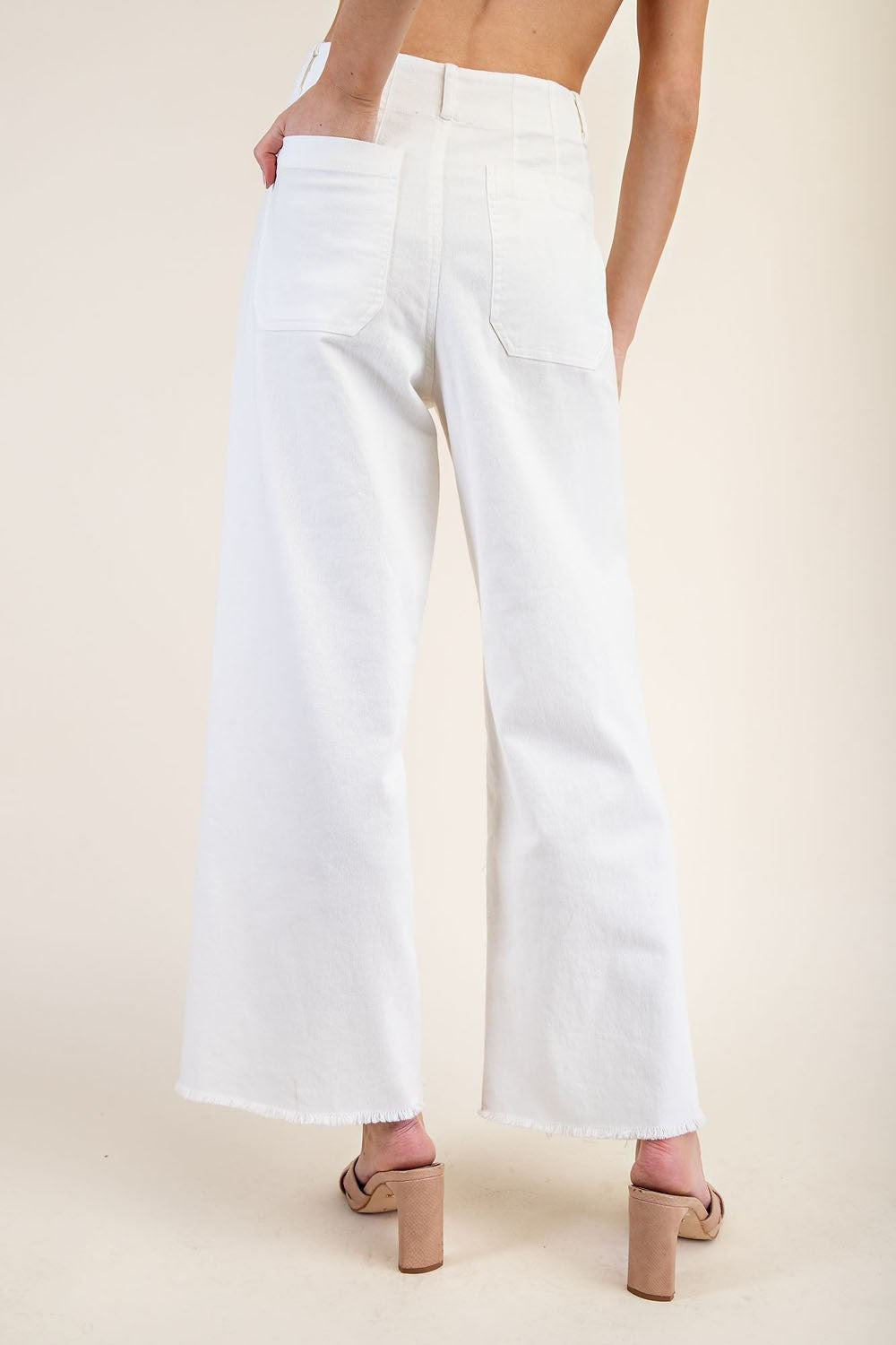 Winter White Straight Leg Pants
