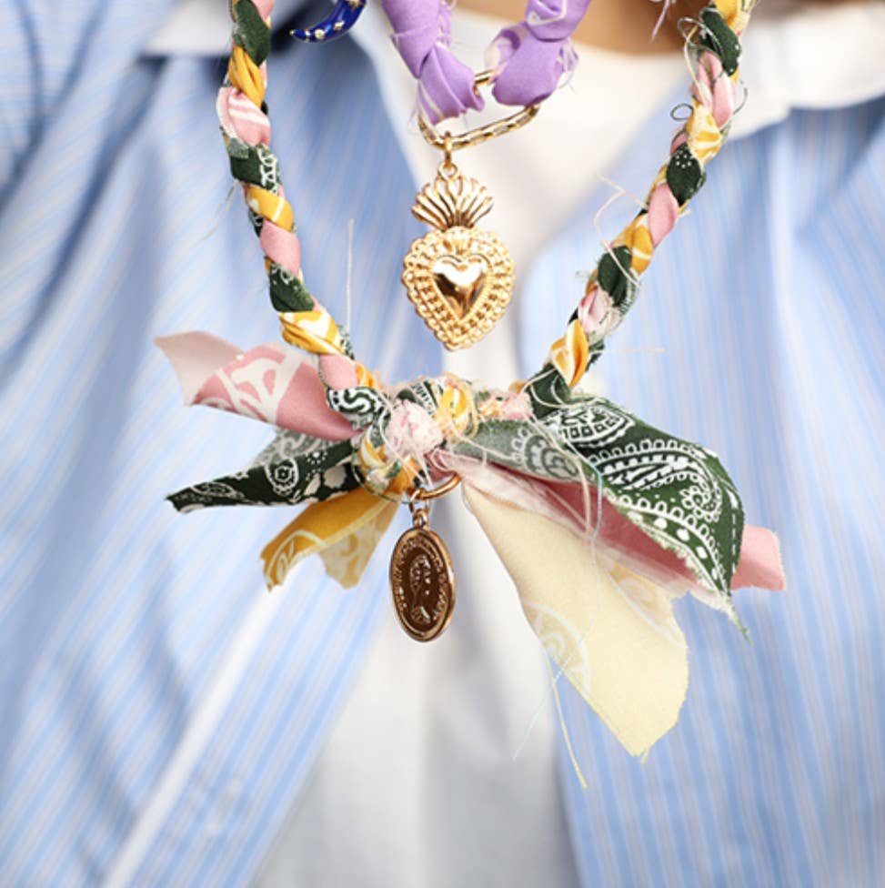 Bandana Necklace: Lilac
