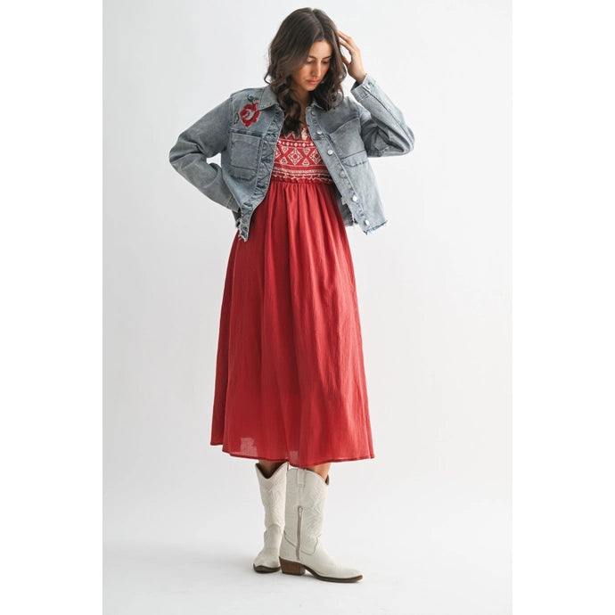 Embroidered Denim Jacket