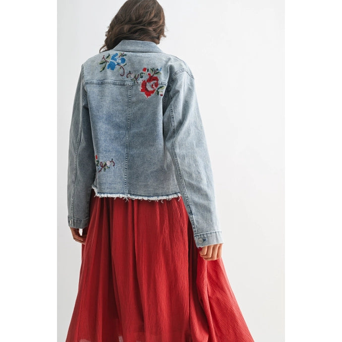Embroidered Denim Jacket