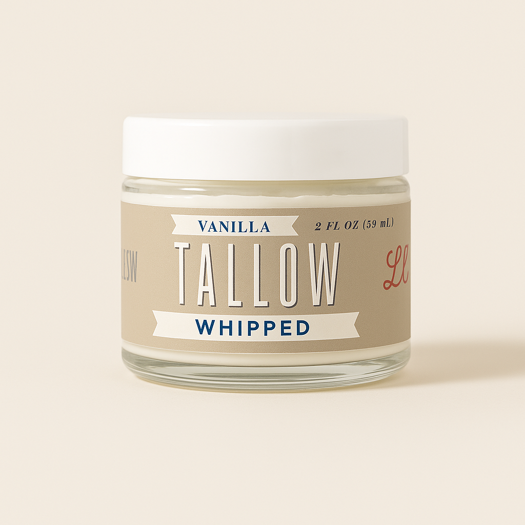Vanilla Whipped Tallow Moisturizer – 120,000+ Sold | Premium Beef Tallow Skincare | Lady May Tallow: 9oz