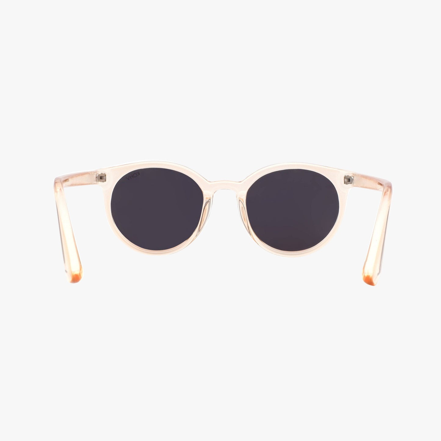 HERON BLUSH Polarized Round Fashion Sunglasses: Blush
