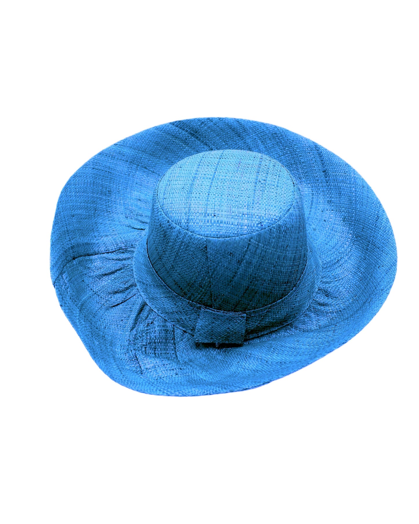 Monica 5" Natural  Wide Brim Solid Color Packable Straw Sun Hats