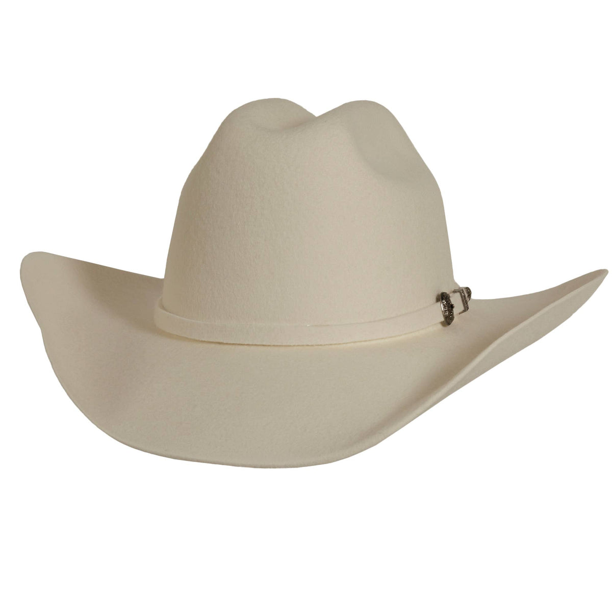 White Cattleman Wool Felt Western Cowboy Hat