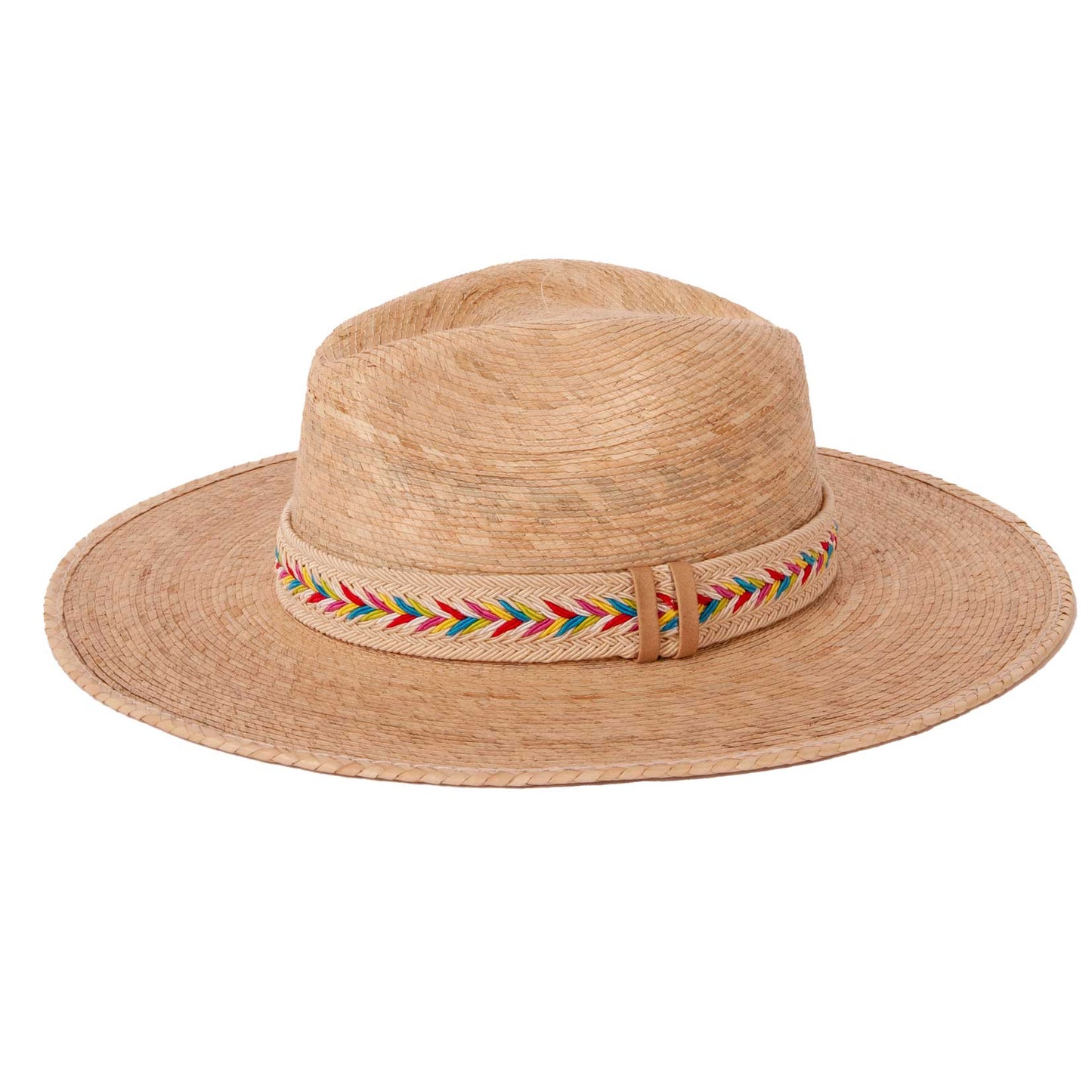 Natural Bisbee Fine Mexican Palm Wide Brim Straw Sun Hat
