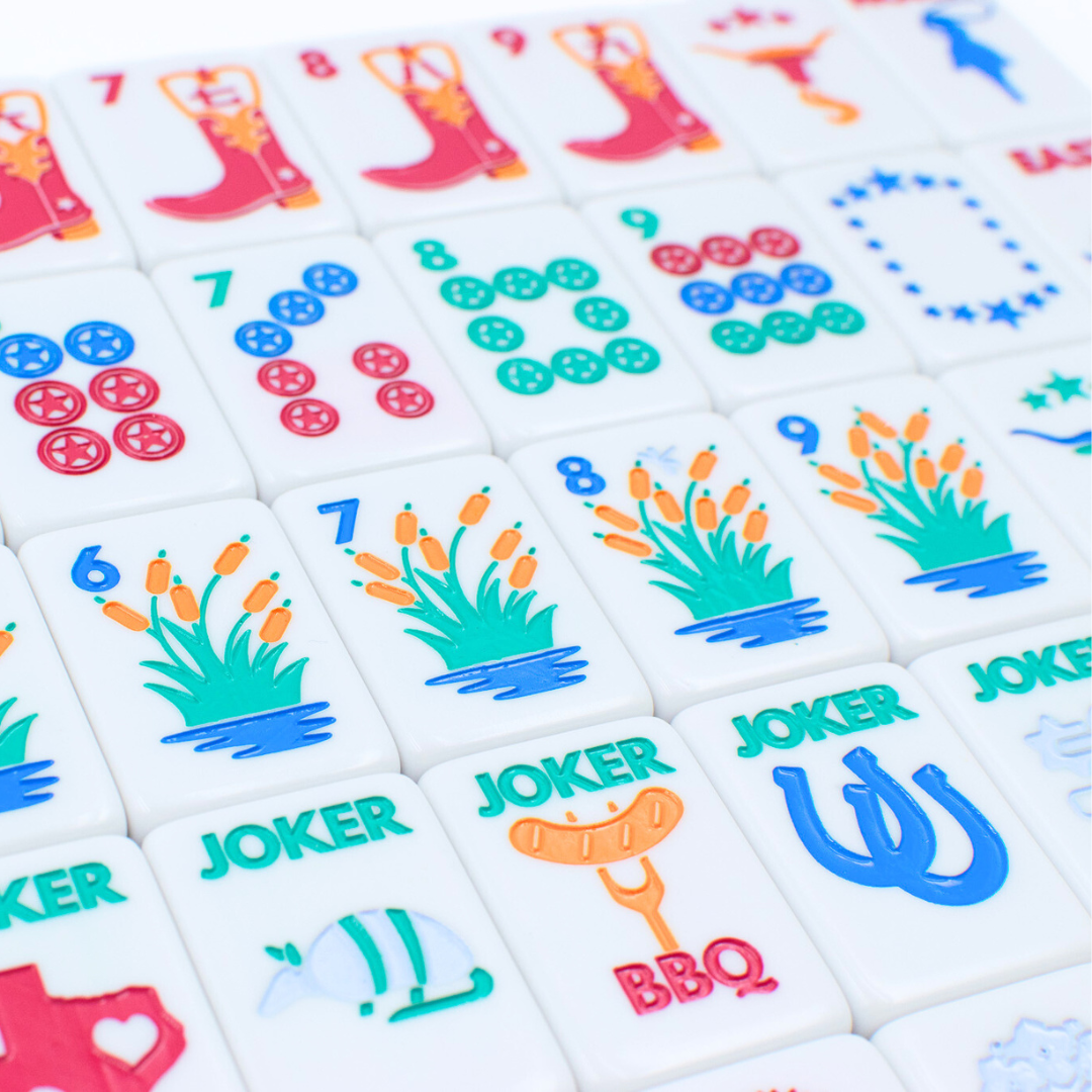 THE TEXAS SERIES  |  Mesquite White Mahjong with Lone Star Flair