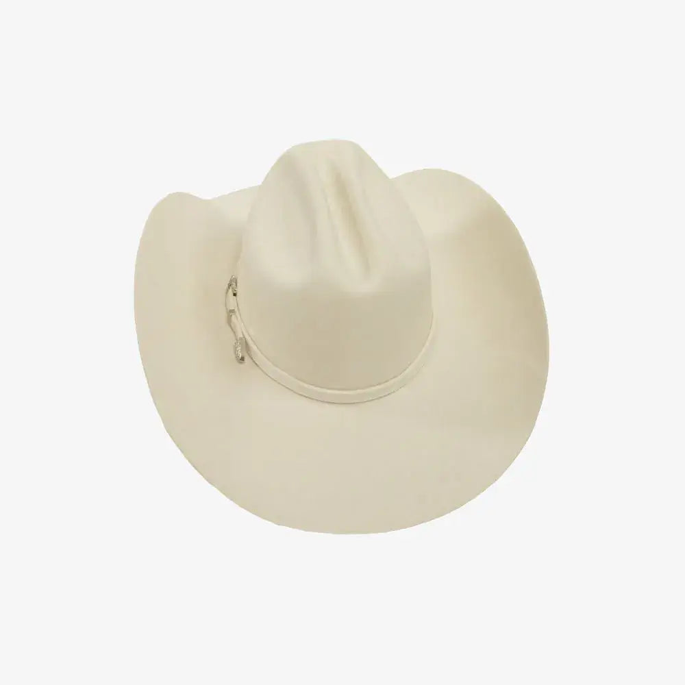 White Cattleman Wool Felt Western Cowboy Hat