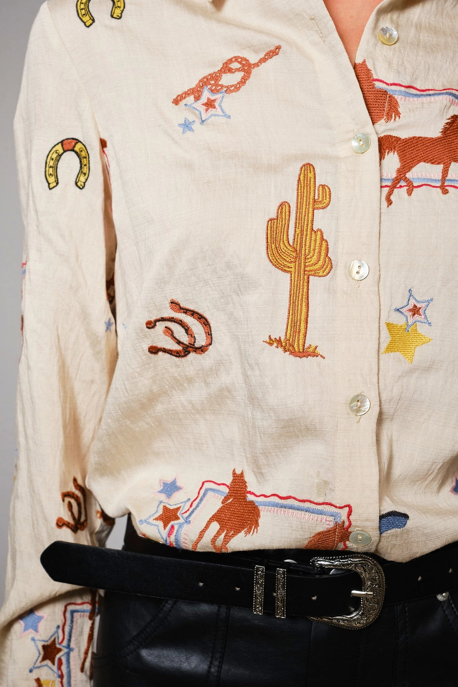 Western Vibe Embroidered Shirt