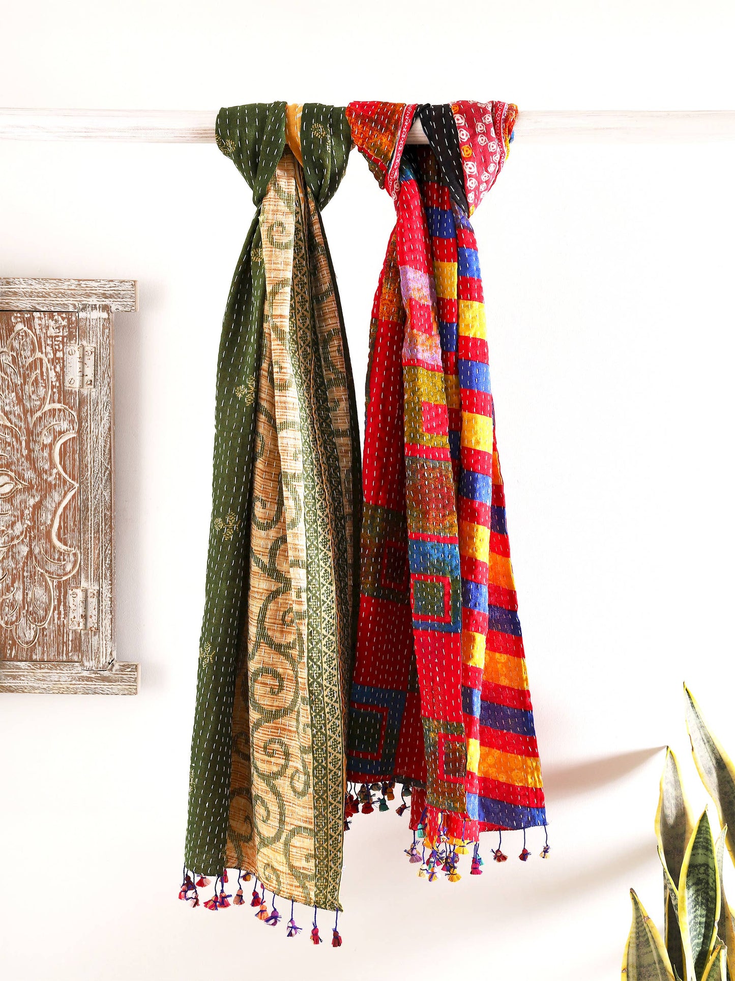 Cotton Kantha Scarves
