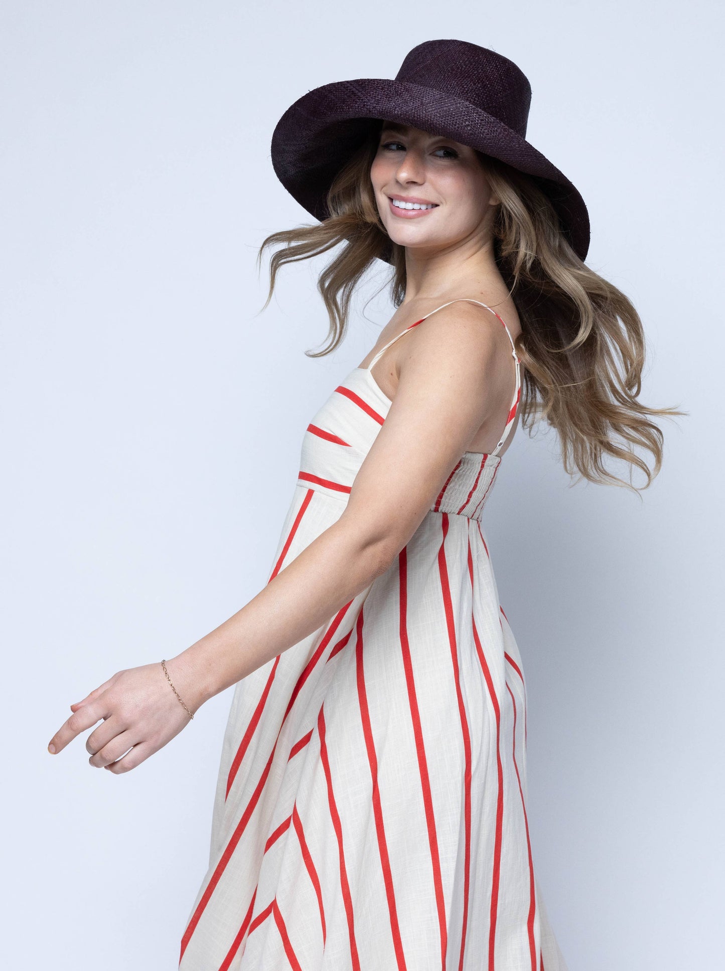 Monica 5" Natural  Wide Brim Solid Color Packable Straw Sun Hats