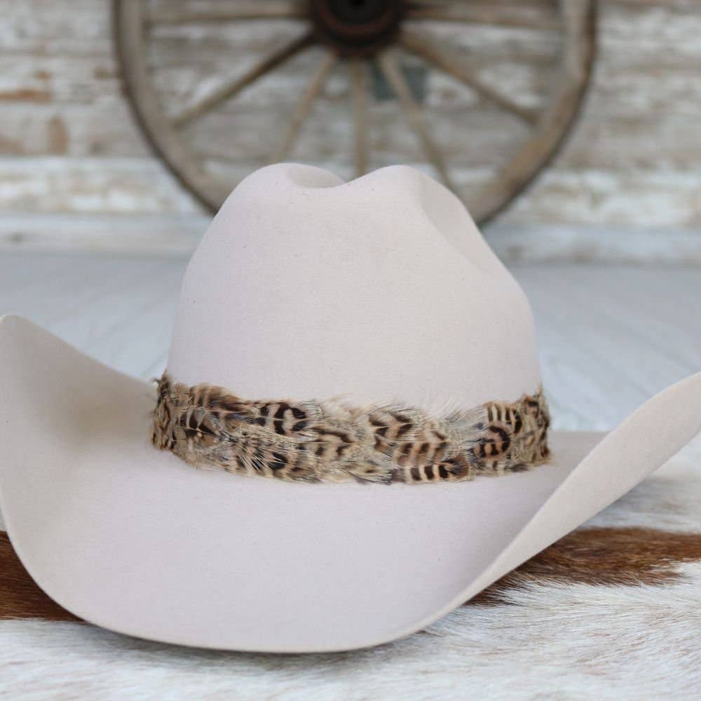 Western Feather Hat Band - Dune