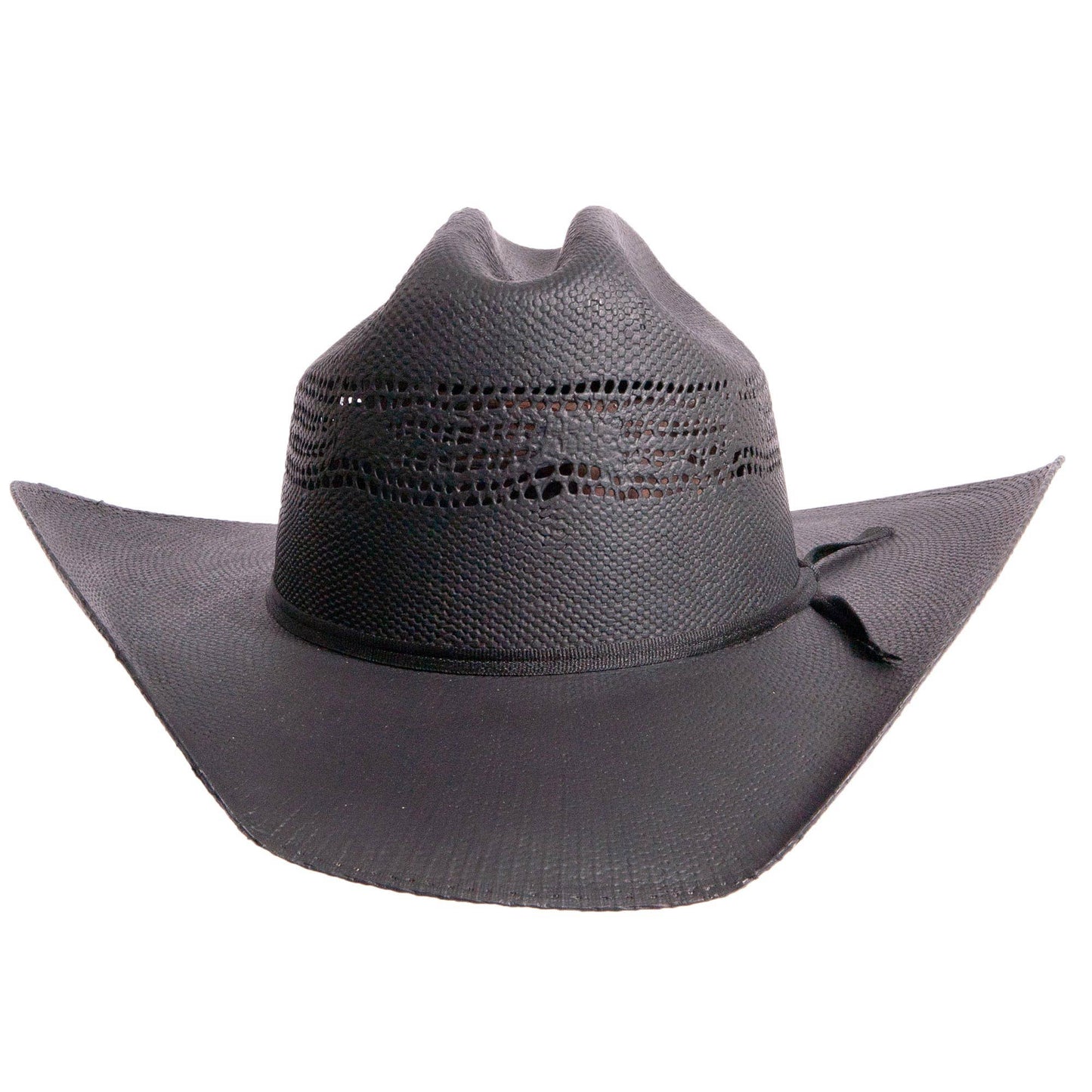 Black Bangora Straw Western Cowboy Hat - Style Bozeman