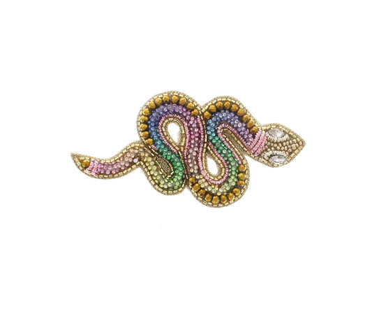 Sequin Snake Brooch